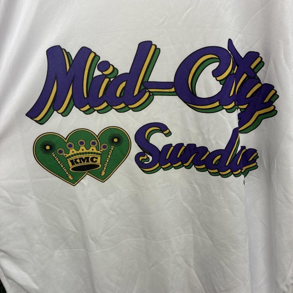 Mid-City Sunday New Orleans Mardi Gras Krewe Throw Shirt Size L HD5012
